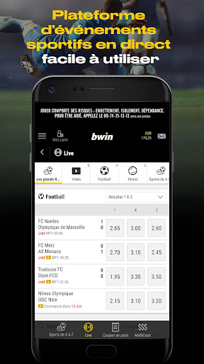 bwin Paris Sportifs en Ligne Screen 3