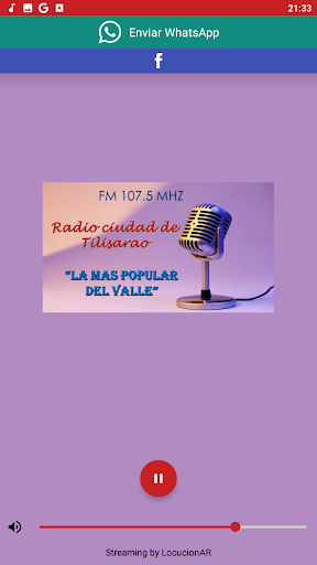 107.5 Radio Ciudad de Tilisara Screen 2
