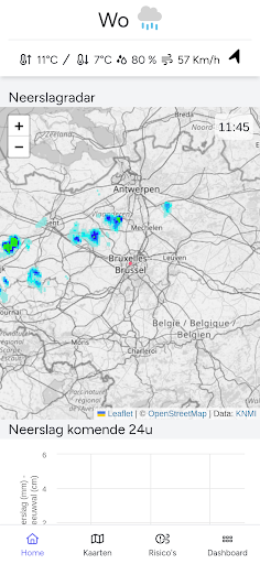 Skyz weerbericht Screen 2