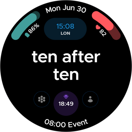 Android application Obscurity - Text Watchface screenshort