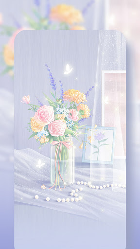 Cartoon Flower Live Wallpaper  Launcher Themes