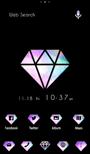 Android application Dreamy Diamond Theme +HOME screenshort