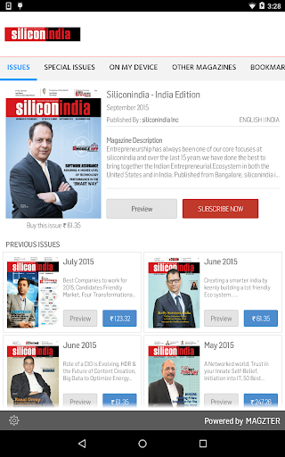 Android application Siliconindia - India Edition screenshort
