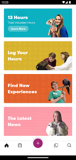 Android application Vet Volunteer screenshort