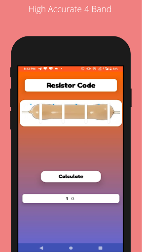 Android application Resistor Code screenshort