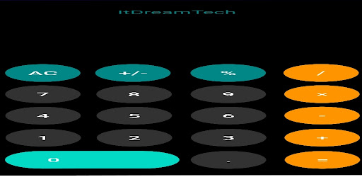 Android application Simple Calc screenshort