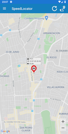 SpeedLocator Screen 2