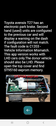 Toyota Avensis C1203 fix Screen 3