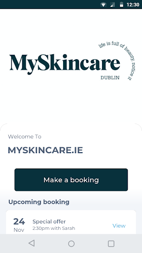 Android application MYSKINCARE.IE screenshort