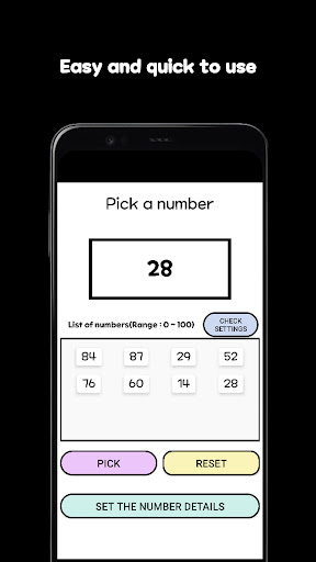 Random Number Generator Screen 2