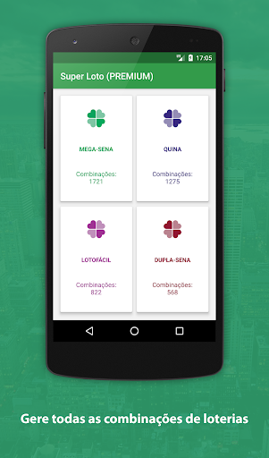 Android application Super Loto - Gerador Loterias screenshort