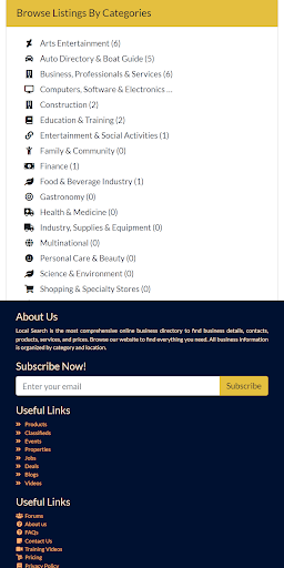 Local Search Screen 3