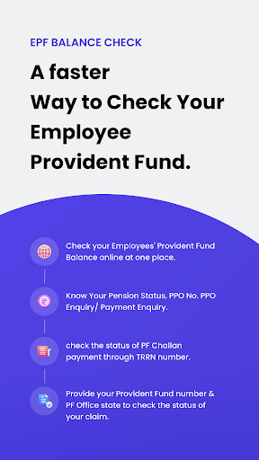 Android application EPF Balance Check screenshort