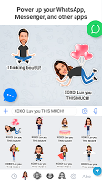 screenshot of Emolfi: power up any messenger with photo stickers