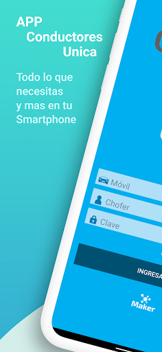 Android application Conductores - Unica screenshort