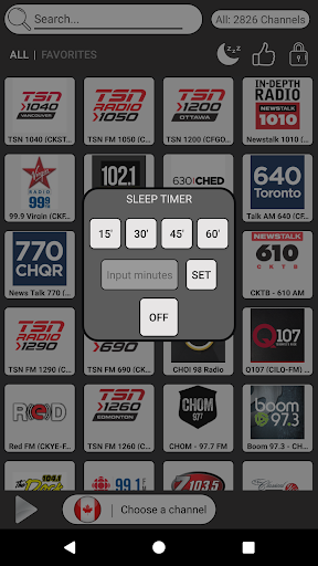 Canada Radio Stations - AM FM Screen 2