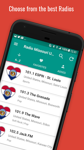 Android application Missouri Radio Stations screenshort