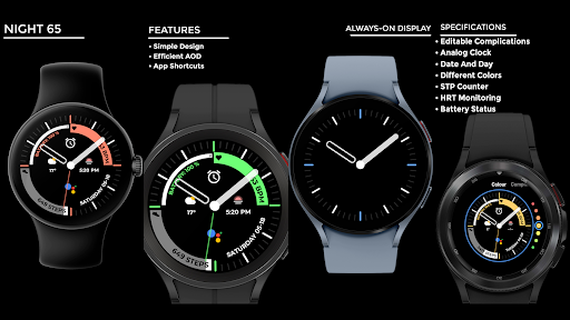 Night 65 - watch face screenshot 18