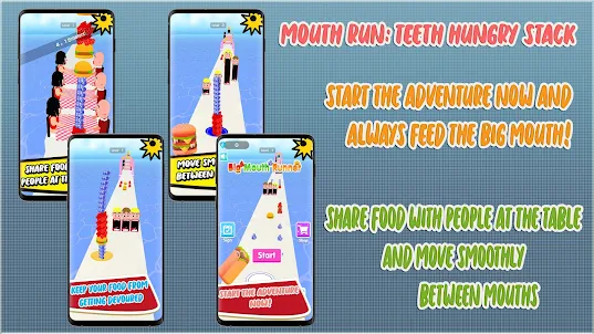 Mouth Run: Teeth Hungry Stack