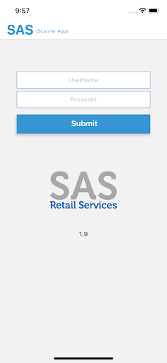 SAS Retail Services Scanner Screen 2