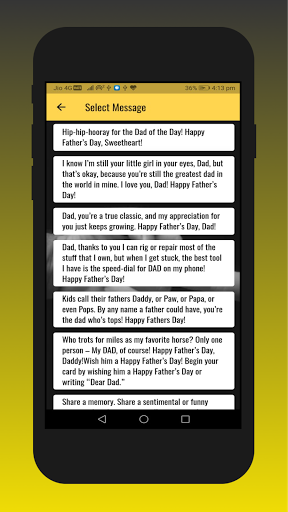 Fathers Day Card Screen 3