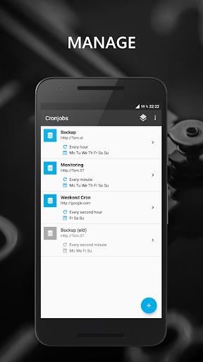 Android application Cronjobs - web cron screenshort