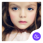 Cover Image of Herunterladen Lovely Angel Baby Girl theme & HD wallpapers 569.0.1001 APK