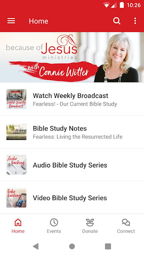 Android application Because of Jesus Ministries screenshort