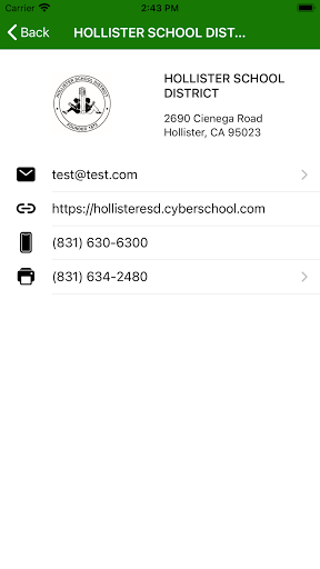 Hollister SD Screen 2
