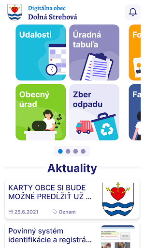 Android application Dolná Strehová screenshort