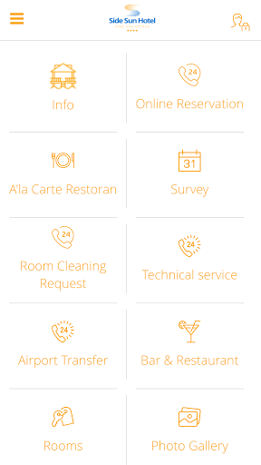 Android application Side Sun Hotels screenshort
