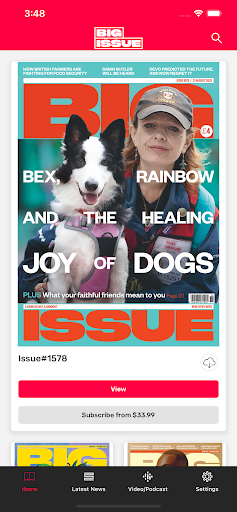 Android application The Big Issue UK screenshort
