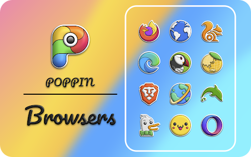Poppin icon pack Capture d'écran