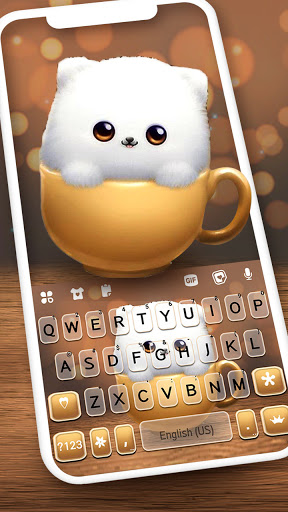 Android application Teacup Puppy Keyboard Backgrou screenshort