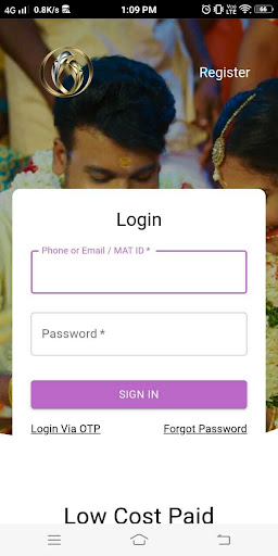 Android application SAKTHIVIVAGHAM MATRIMONY APP screenshort