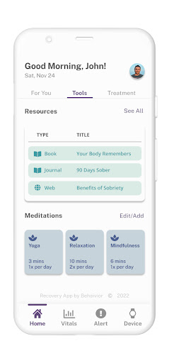 Behaivior Recovery Screenshot