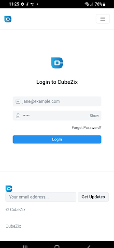 CubeZix ERP Screen 2