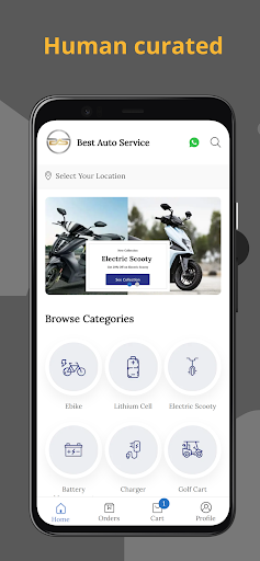 Android application B. AUTO SERVICE screenshort