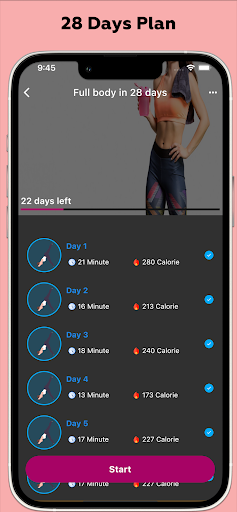 Screenshot of Women Workout - Fit At Home