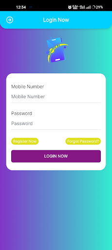 Recharge Me App CWP SOLUTION Screen 2