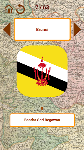 Flags and capitals of Asia Screen 3
