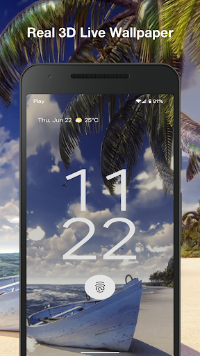 Seashore Palms Live Wallpaper Screen 3