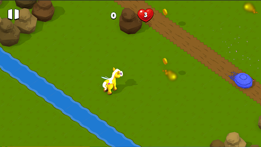 Android application Unicorn Crossy Road screenshort