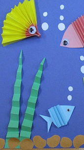 Origami sea animals