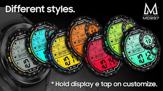 MD297 Digital watch face Screenshot