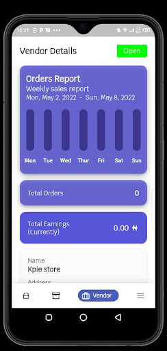 Android application SDP Vendors app screenshort