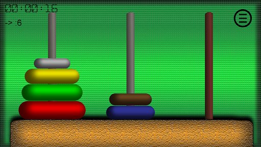 Android application Tower of Hanoi screenshort
