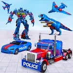 Cover Image of डाउनलोड पुलिस ट्रक रोबोट गेम - डिनो 1.4.1 APK