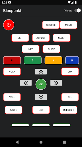 Android application Remote control Blaupunkt Tv screenshort