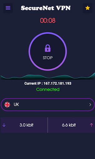 Android application SecureNet VPN: Fast & Secure screenshort